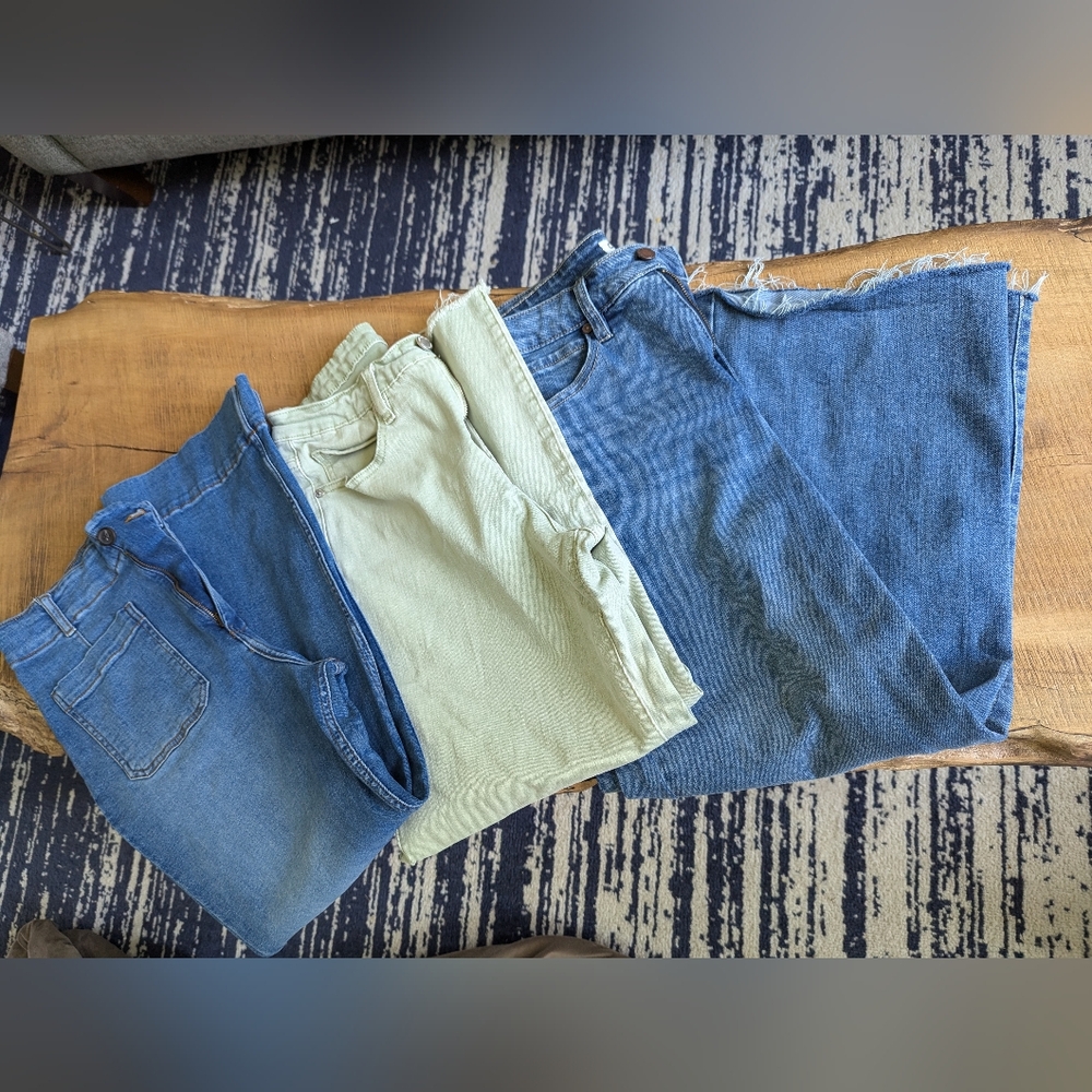Three pair cropped jeans OAT BRAGATELLE